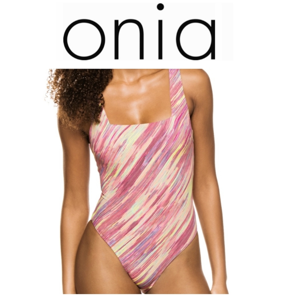 SALE NEW Onia Rafaela Over The Shoulder One-Piece Swimsuit